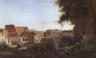 Jean Baptiste Camille  Corot The Colosseum Seen from the Farnese Gardens (mk05) Norge oil painting art